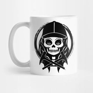 Rockhound Skull and Hammer Black Logo Mug